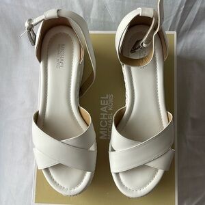 Michael Kors Desiree Wedge, Color-Optic White